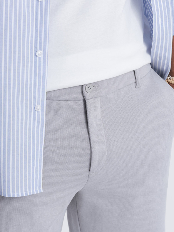 Ombre Clothing Сиви мъжки къси панталони Ombre Clothing