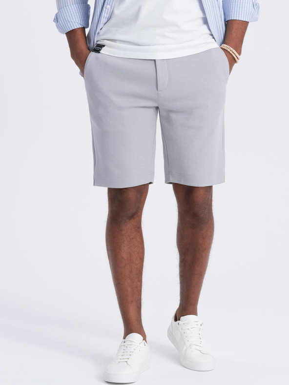 Ombre Clothing Сиви мъжки къси панталони Ombre Clothing