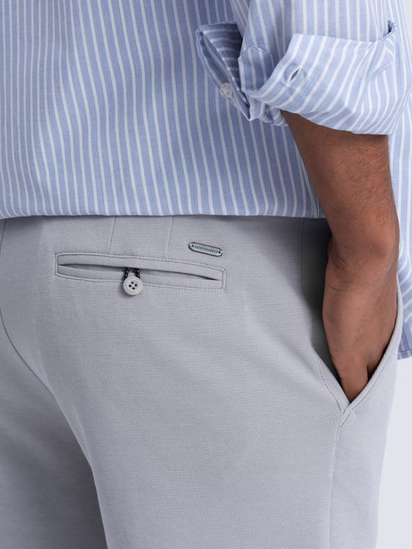 Ombre Clothing Сиви мъжки къси панталони Ombre Clothing