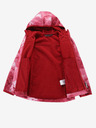ALPINE PRO Червено детско шарено софтшел яке ALPINE PRO HOORO