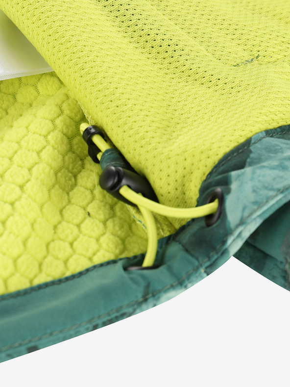 ALPINE PRO Зелено детско шарено софтшел яке ALPINE PRO HOORO