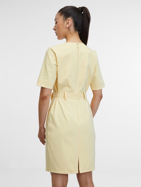 Orsay Жълта дамска рокля ORSAY