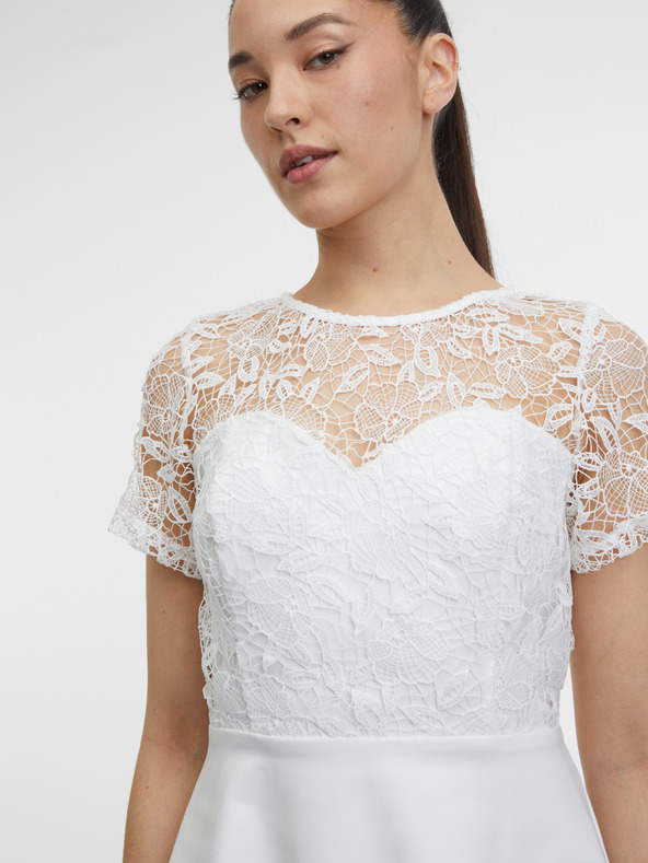 Orsay Бяла дамска рокля ORSAY