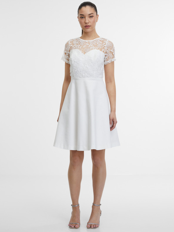 Orsay Бяла дамска рокля ORSAY