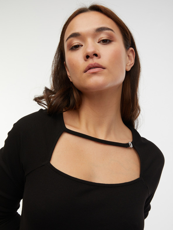 Orsay Черна дамска тениска ORSAY