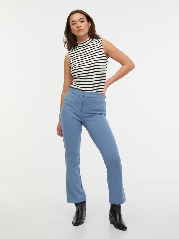 Orsay Черно-бял дамски топ на райе ORSAY