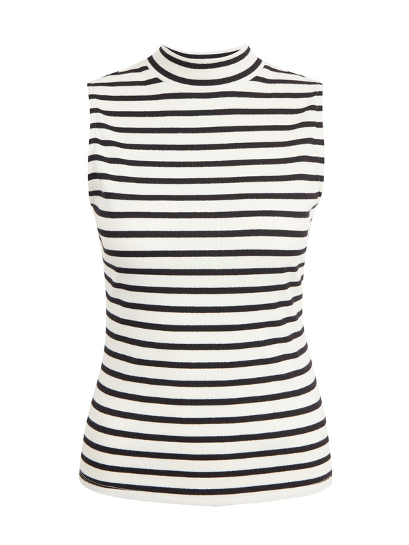 Orsay Черно-бял дамски топ на райе ORSAY
