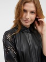 Orsay Черна дамска рокля от изкуствена кожа ORSAY