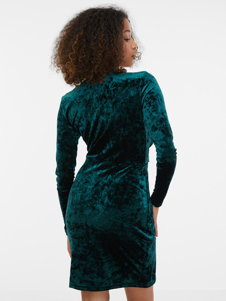 Orsay Тъмнозелена дамска кадифена рокля ORSAY