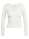 Orsay Бял дамски рипсен пуловер ORSAY