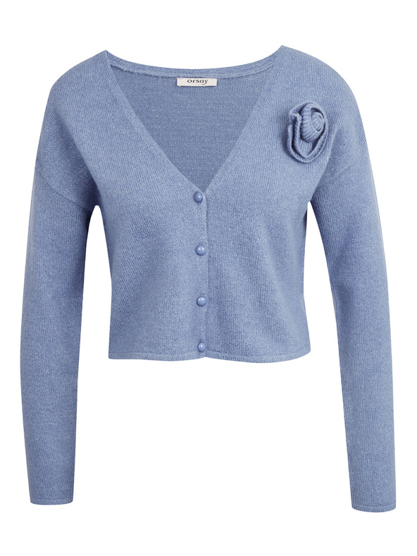 Orsay Синя дамска жилетка с примес на вълна ORSAY