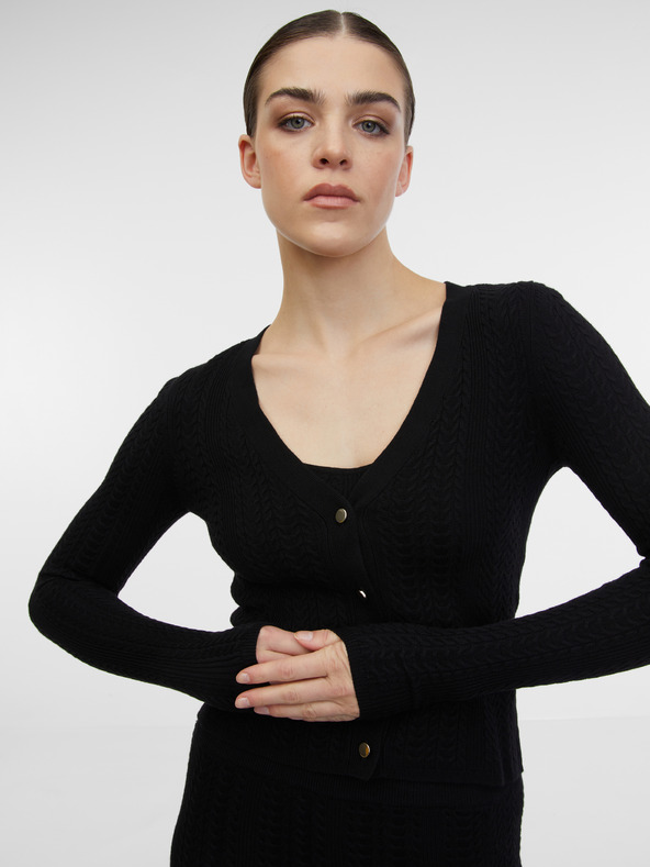 Orsay Черна дамска жилетка ORSAY