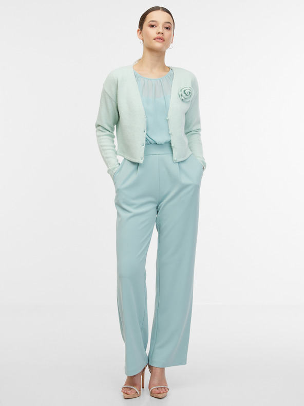 Orsay Дамска жилетка с примес на вълна в цвят мента ORSAY