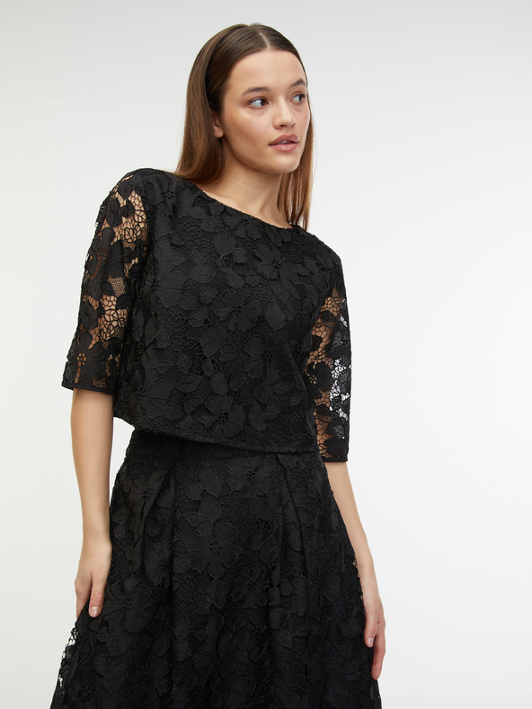 Orsay Черна дамска дантелена миди пола ORSAY