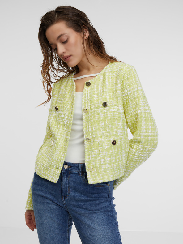 Orsay Светлозелено дамско сако от туид ORSAY