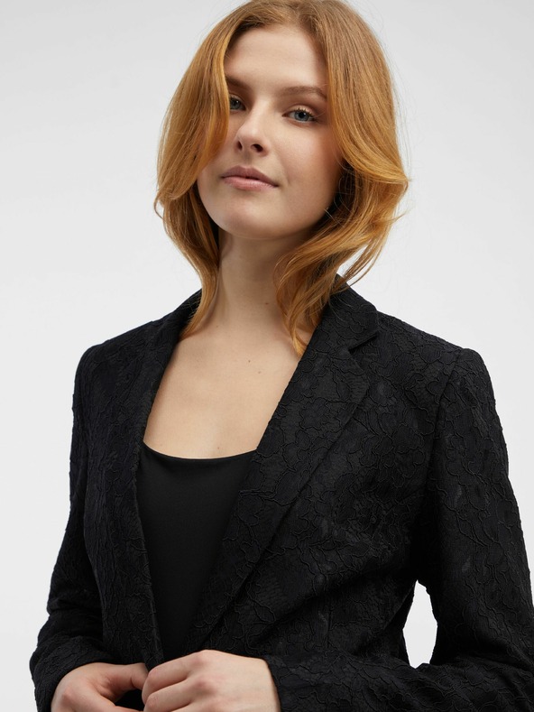 Orsay Черно дамско сако с десен ORSAY