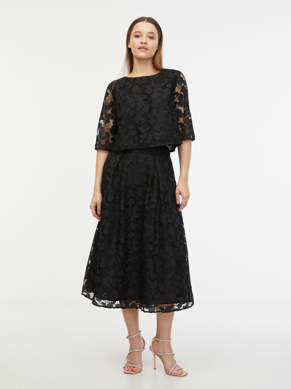 Orsay Черна дамска дантелена блуза ORSAY