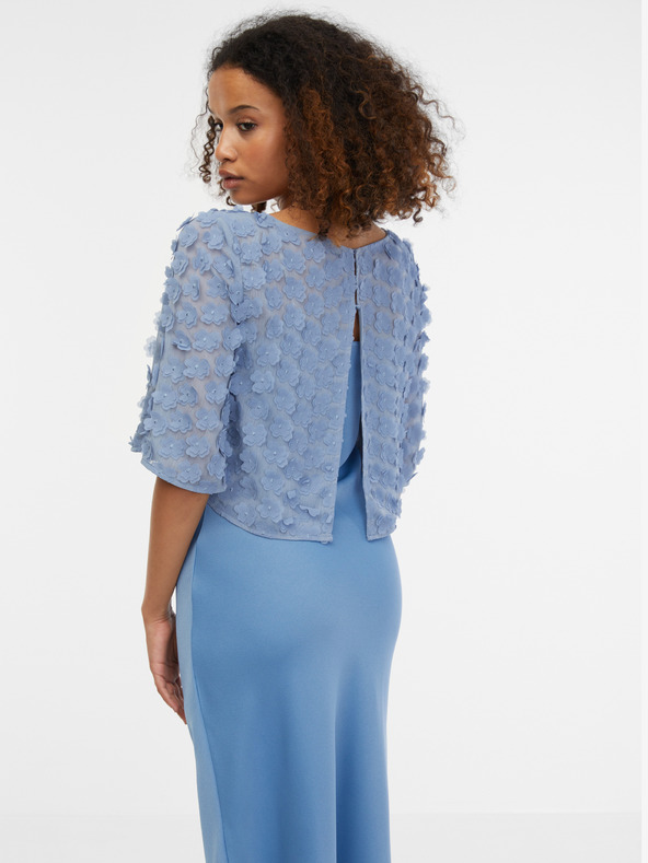 Orsay Светло синя дамска блуза на цветя ORSAY