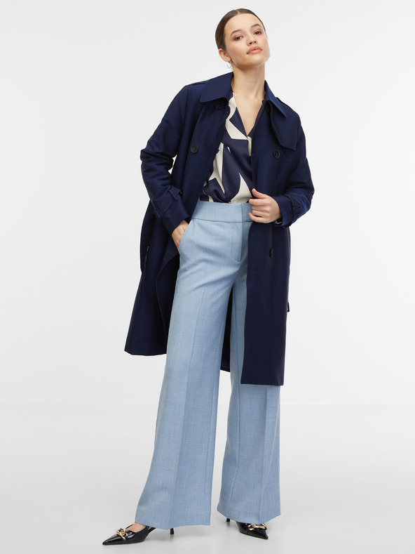 Orsay Тъмно син дамски тренчкот ORSAY