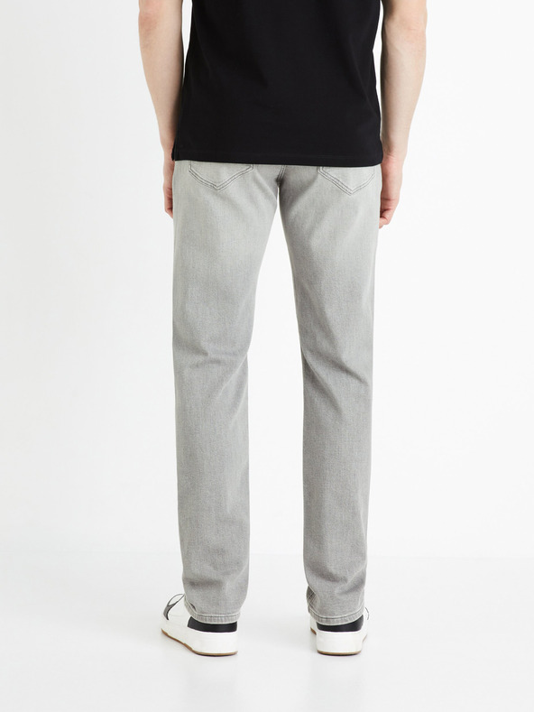 Celio Светлосиви мъжки дънки с права кройка Celio Fokrey