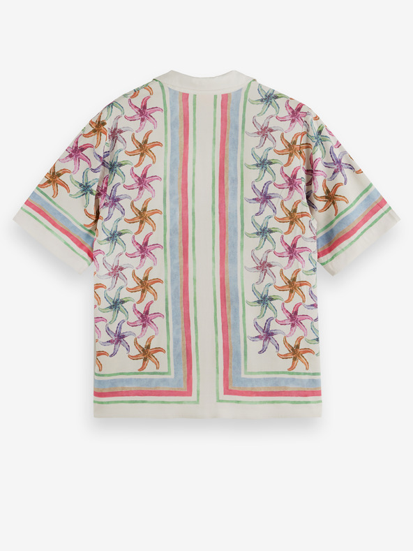 Scotch & Soda Кремава дамска риза с шарки Scotch & Soda