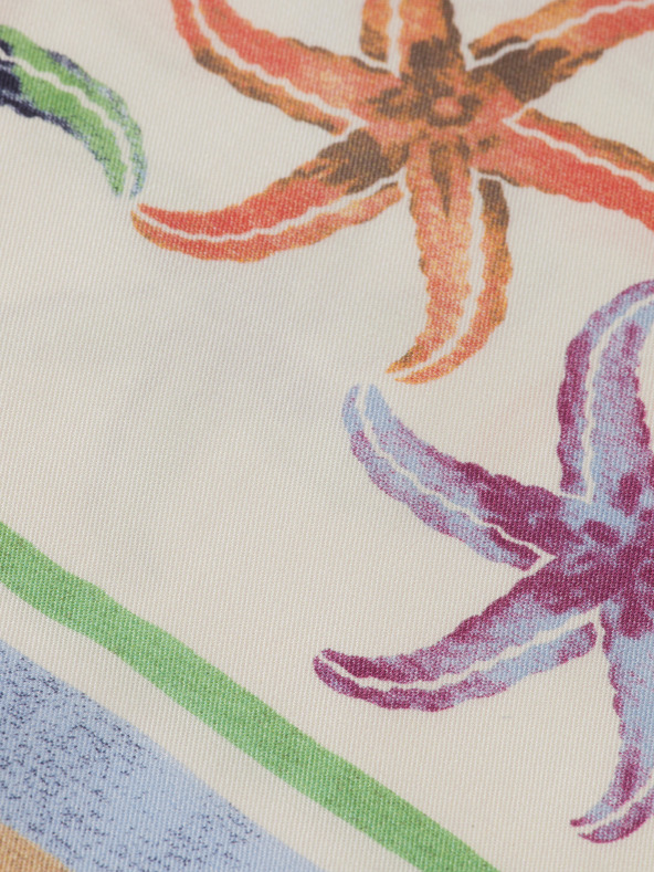 Scotch & Soda Кремави дамски панталони с шарки Scotch & Soda Gia Starfish