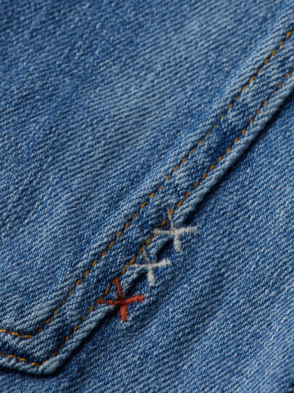 Scotch & Soda Сини дамски дънки с широки крачоли Scotch & Soda