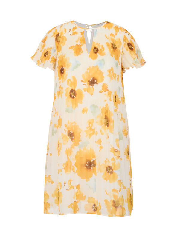 Orsay Жълто-бежова дамска рокля на цветя ORSAY