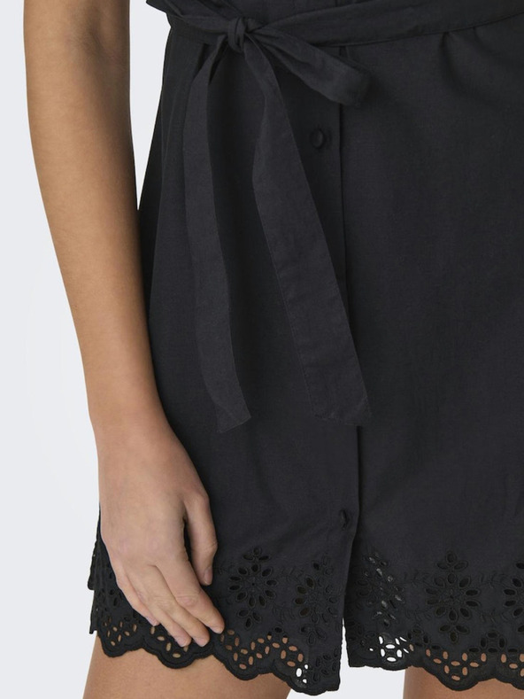 ONLY Черна дамска рокля с риза ONLY Lou