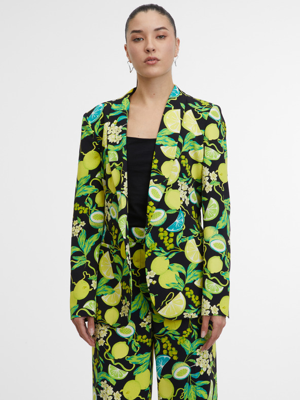 Orsay Черно-зелено дамско яке с шарка ORSAY