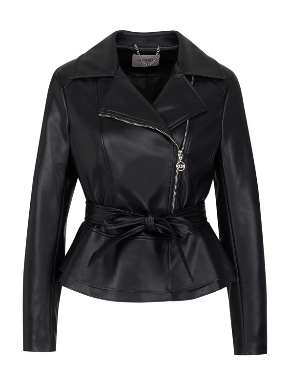 Orsay Черно дамско яке от изкуствена кожа ORSAY