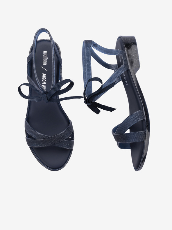 Melissa Тъмно сини дамски сандали Melissa Ophelia Low + Jason Wu