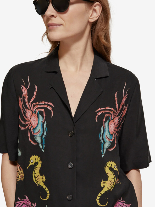 Scotch & Soda Черна дамска риза Scotch & Soda