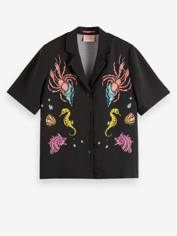Scotch & Soda Черна дамска риза Scotch & Soda