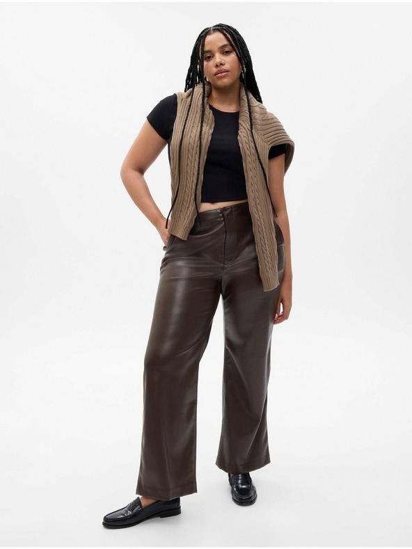 GAP Кожени панталони Loose GAP