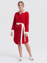 Edoti Червен дамски халат с качулка Edoti