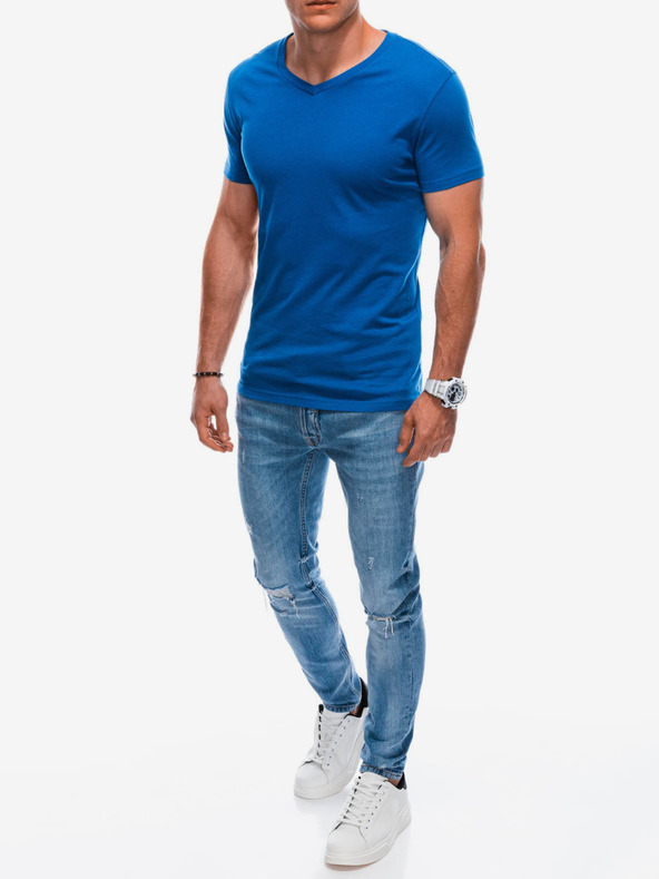 Edoti Синя мъжка основна тениска Edoti