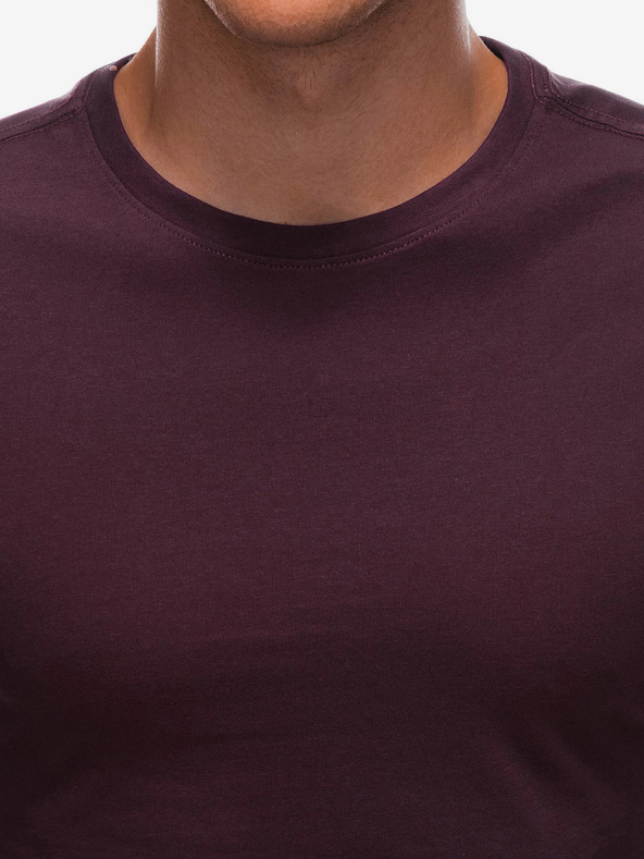 Edoti Мъжка основна риза в цвят бордо Edoti