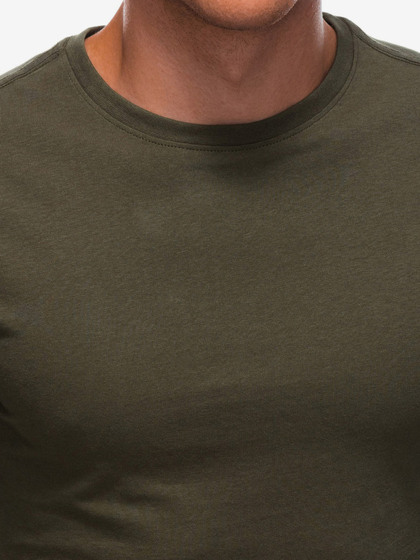 Edoti Мъжка основна тениска в цвят каки Edoti