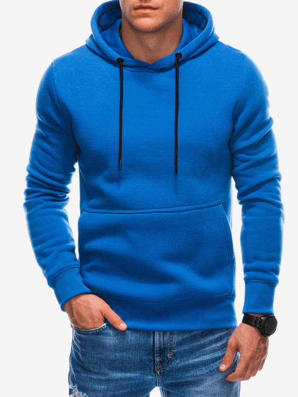 Edoti Син мъжки суитшърт с качулка Edoti