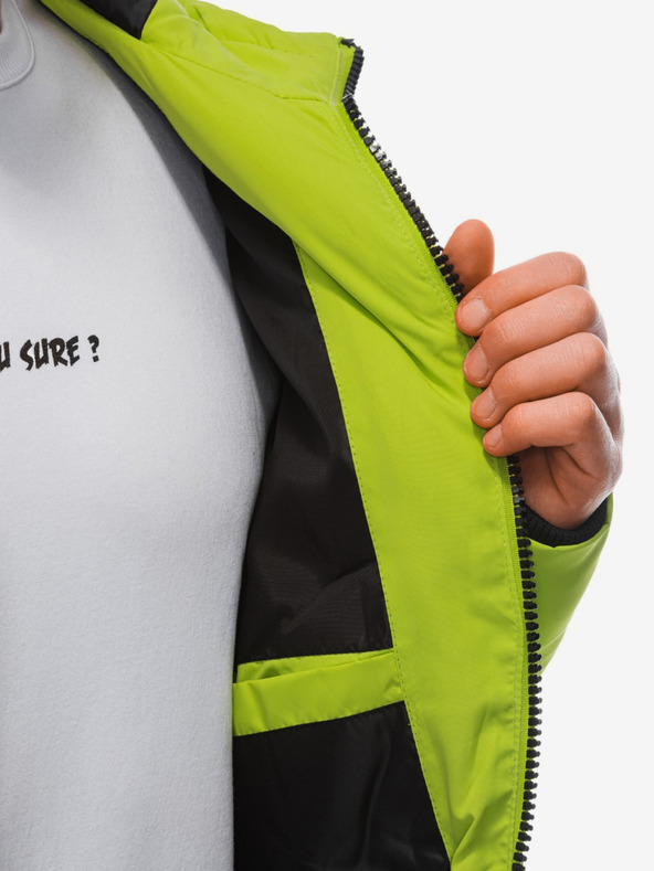 Edoti Светлозелено мъжко ватирано зимно яке Edoti