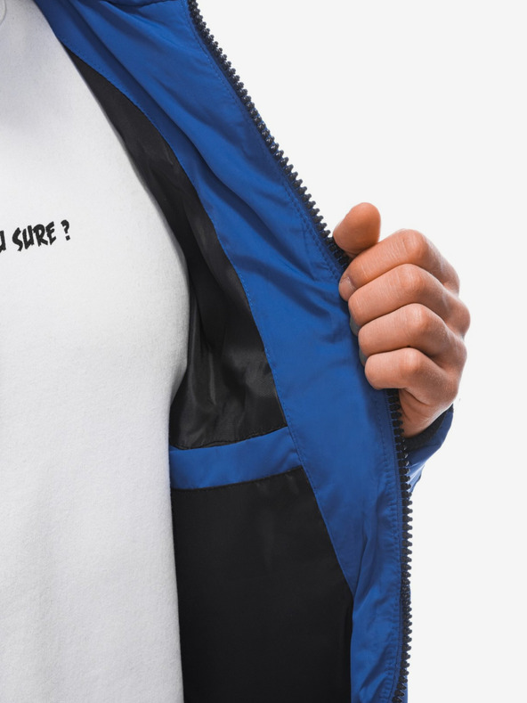 Edoti Синьо мъжко ватирано зимно яке Edoti