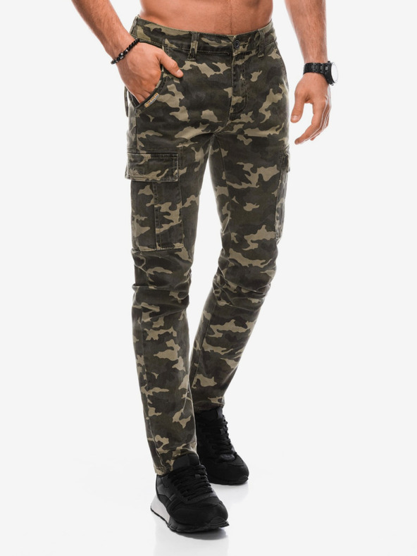 Edoti Мъжки армейски панталон в цвят каки Edoti