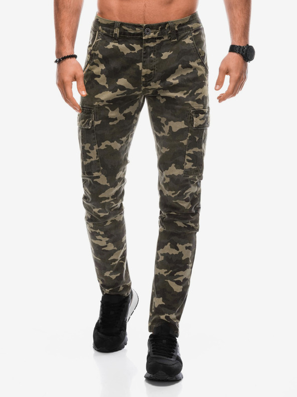 Edoti Мъжки армейски панталон в цвят каки Edoti