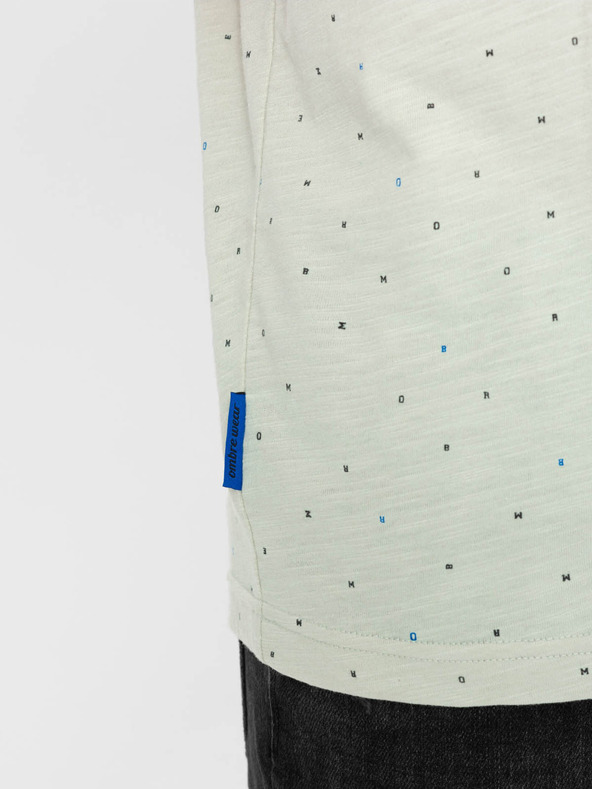 Ombre Clothing Светлозелена мъжка риза с шарка Ombre Clothing