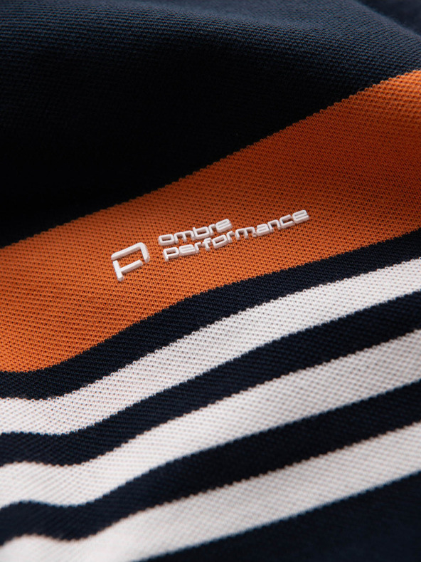 Ombre Clothing Тъмносиня мъжка поло риза Ombre Clothing