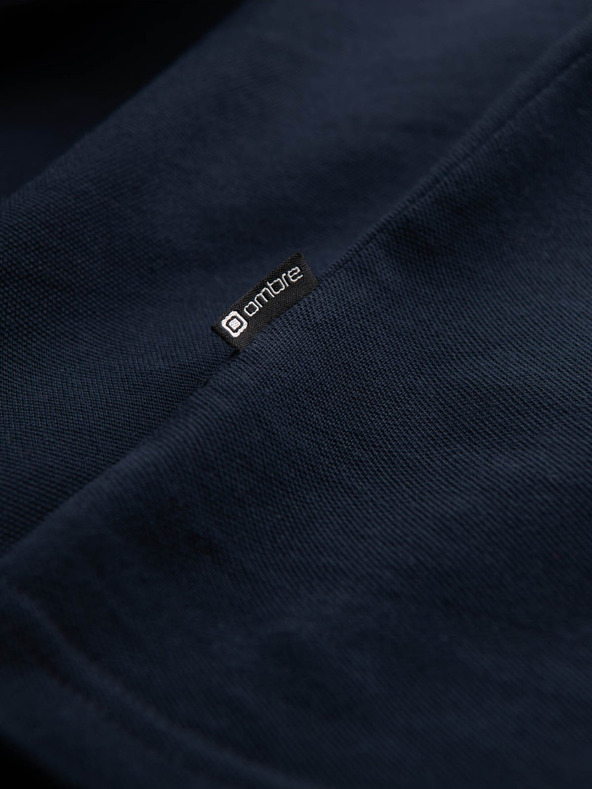 Ombre Clothing Тъмносиня мъжка поло риза Ombre Clothing