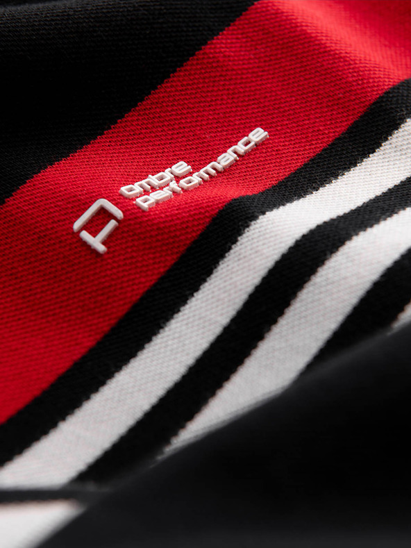 Ombre Clothing Черна мъжка поло риза Омбре Облекло