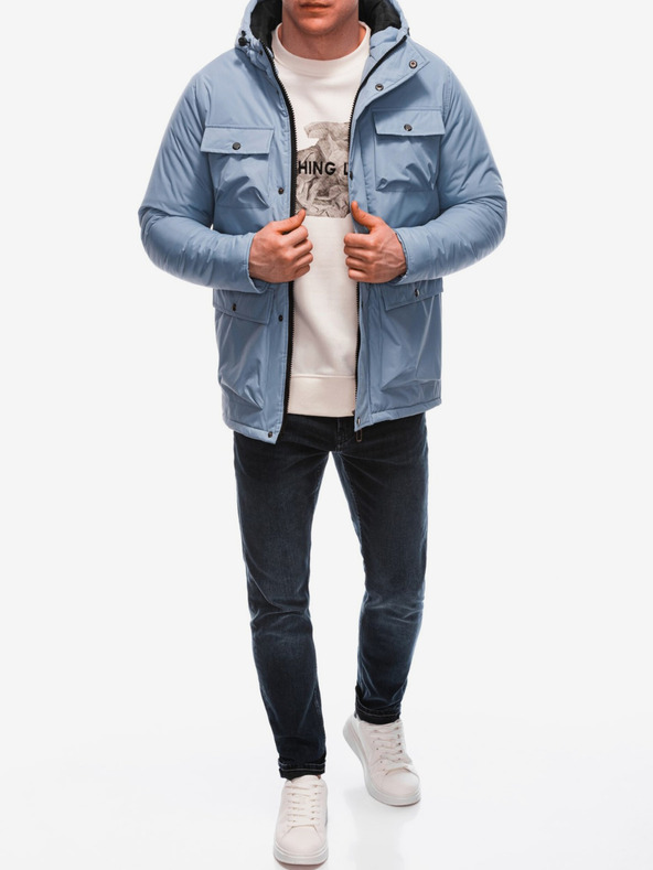 Edoti Светлосиньо мъжко зимно яке Edoti