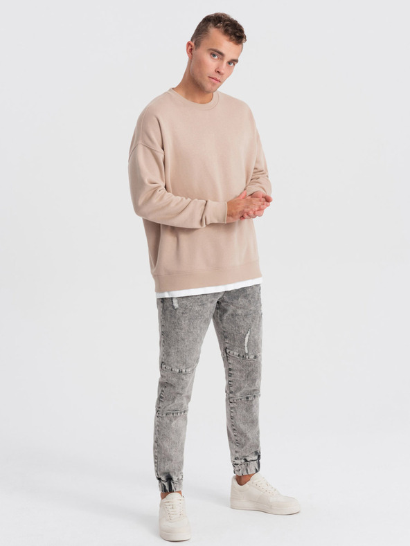 Ombre Clothing Сиви мъжки дънки Ombre Облекло